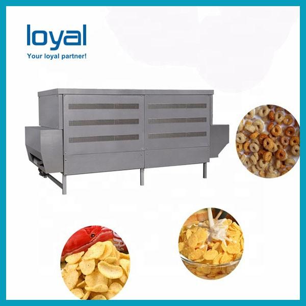 Roasted corn flakes processing line,oats corn flakes machine,corn chips machinery